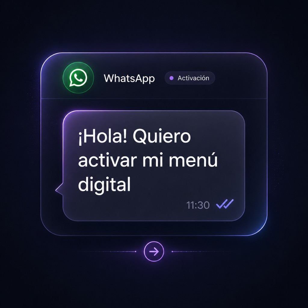 Registro de cuenta para crear un menú digital